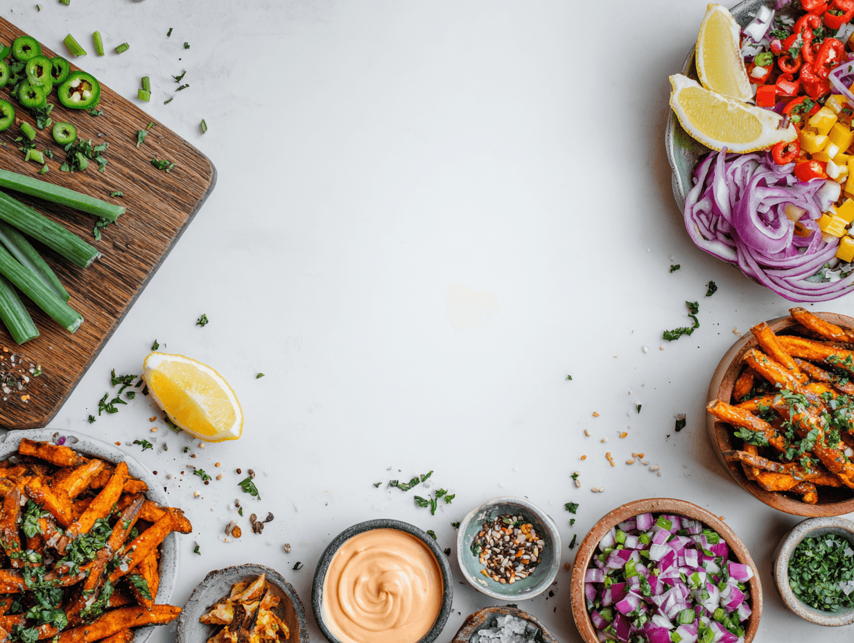 Delicious food background